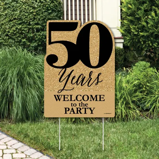 Big Dot of Happiness We Still Do - 50th Wedding Anniversary - Party Decorations - Anniversary Party Welcome Yard Sign {1}