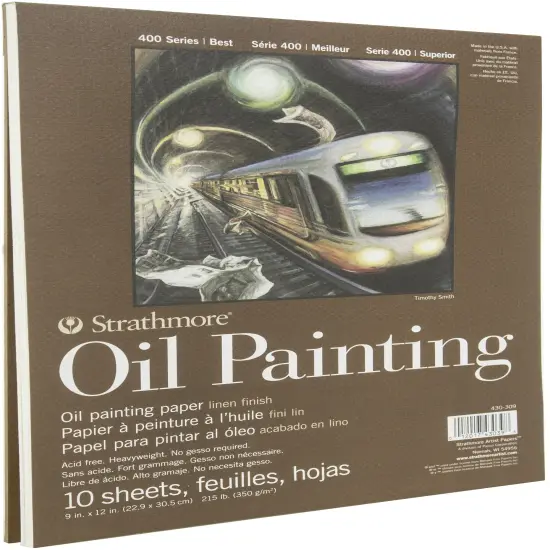 Strathmore 400 Series Oil Painting Pad 9"X12"-10 Sheets {2}