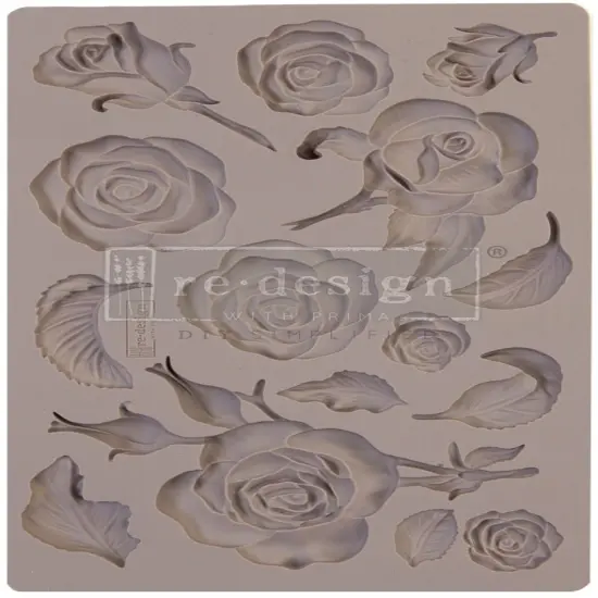Prima Marketing Re-Design Mould 5"X8"X8mm-Fragrant Roses {1}