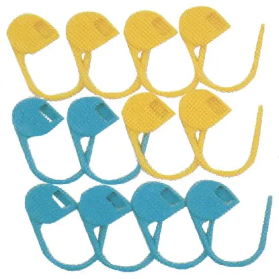 Clover Jumbo Locking Stitch Markers-12/Pkg {2}