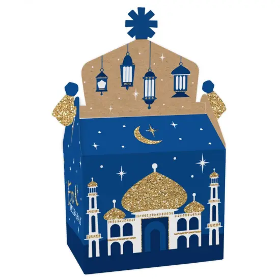 Big Dot of Happiness Eid Mubarak - Treat Box Party Favors - Ramadan Goodie Gable Boxes - Set of 12 {1}