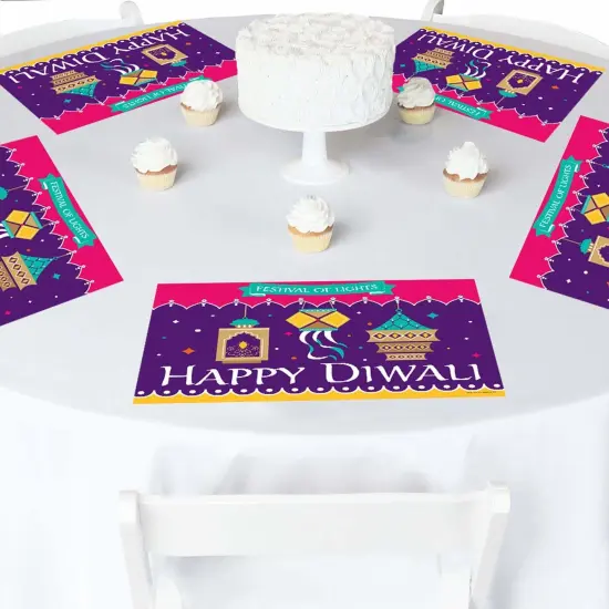 Big Dot of Happiness Happy Diwali - Paper Festival of Lights Party Coloring Sheets - Activity Placemats - Set of 16 {4}
