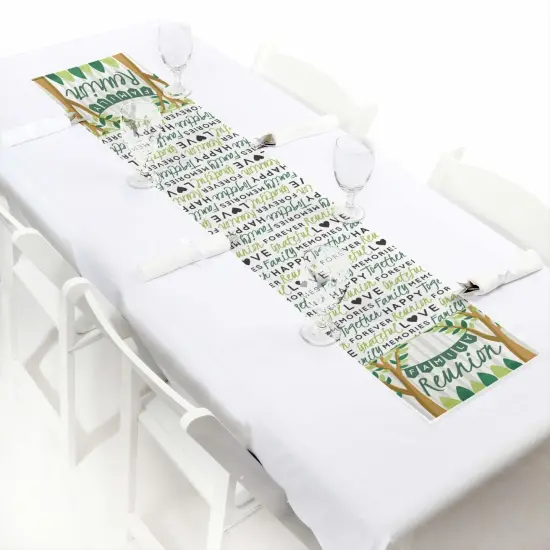 Big Dot of Happiness Family Tree Reunion - Petite Family Gathering Party Paper Table Runner - 12 x 60 inches {1}