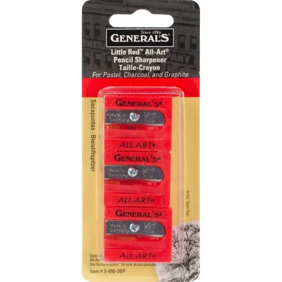 General's Little Red All-Art Pencil Sharpeners 3/Pkg {1}