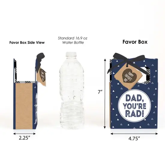 Big Dot of Happiness My Dad is Rad - Father's Day Party Favor Boxes - Set of 12 {3}
