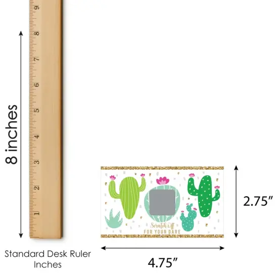 Big Dot of Happiness Final Fiesta - Last Fiesta Bachelorette Party Game Scratch Off Dare Cards - 22 Count {7}