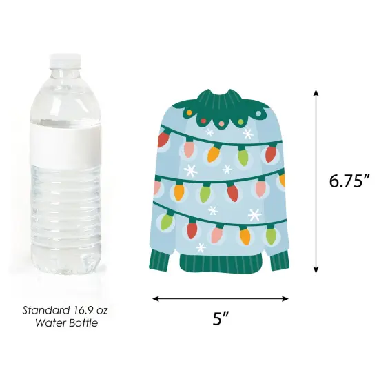 Big Dot of Happiness Colorful Christmas Sweaters - Sweater Decorations DIY Ugly Sweater Holiday Party Essentials - Set of 20 {6}