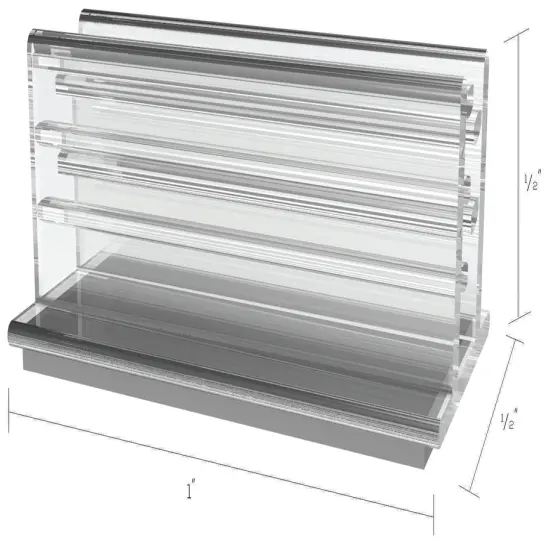 Deflecto SuperGrip Sign Holders W/Adhesive 1" 50/Pkg-Clear {6}