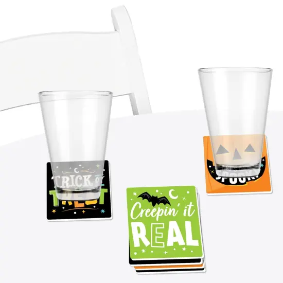 Big Dot of Happiness Jack-O'-Lantern Halloween - Funny Kids Halloween Party Decorations - Drink Coasters - Set of 6 {4}