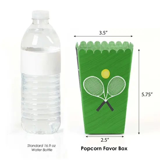 Big Dot of Happiness You Got Served - Tennis - Baby Shower or Tennis Ball Birthday Party Favor Popcorn Treat Boxes - Set of 12 {3}