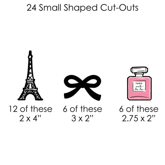 Big Dot of Happiness Paris, Ooh La La - Paris Themed Baby Shower or Birthday Party DIY Decorations - Clothespin Garland Banner - 44 Pieces {7}