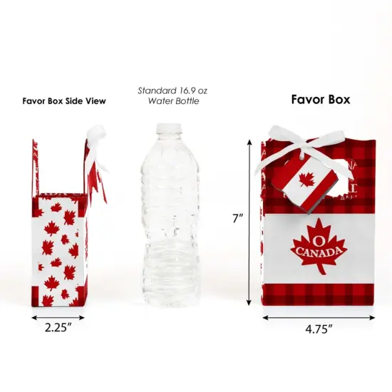 Big Dot of Happiness Canada Day - Canadian Party Favor Boxes - Set of 12 {3}