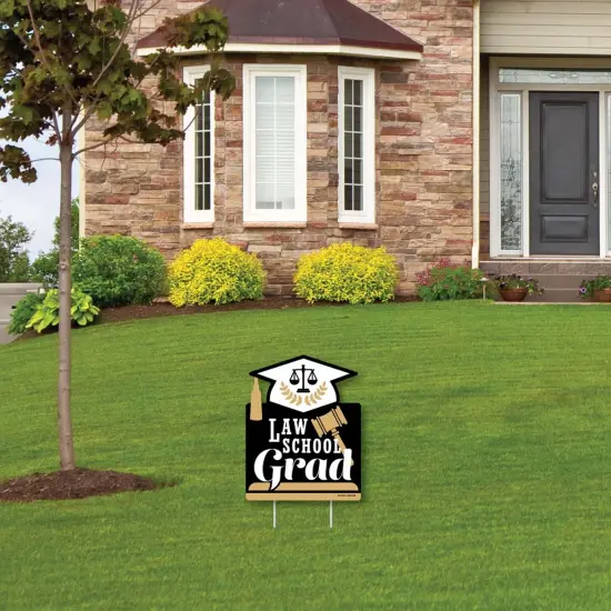 Big Dot of Happiness Law School Grad - Outdoor Lawn Sign - Future Lawyer Graduation Party Yard Sign - 1 Piece {4}