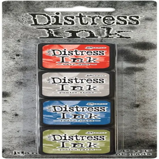 Tim Holtz Distress Mini Ink Pads 4/Pkg {2}