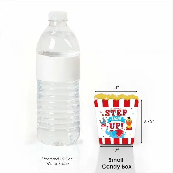 Big Dot of Happiness Carnival - Step Right Up Circus - Party Mini Favor Boxes - Carnival Themed Party Treat Candy Boxes - Set of 12 {3}