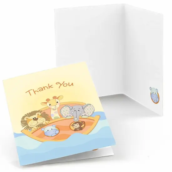 Big Dot of Happiness Noah's Ark - Baby Shower Thank You Cards (8 count) {1}