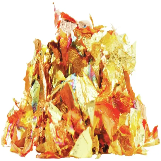 Speedball Mona Lisa Metal Leaf Flakes 3g-Variegated Gold {2}