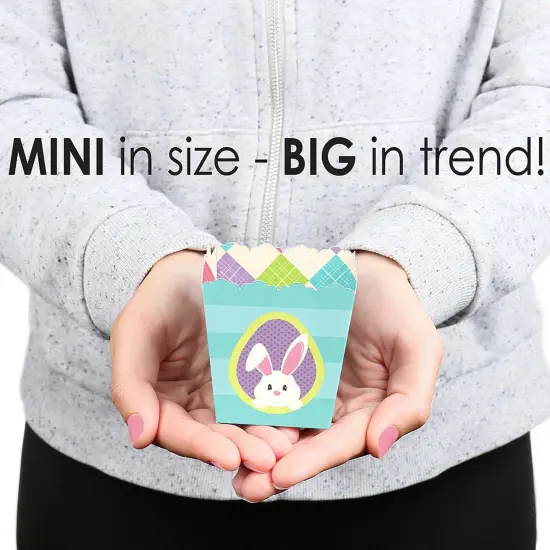 Big Dot of Happiness Hippity Hoppity - Party Mini Favor Boxes - Easter Bunny Party Treat Candy Boxes - Set of 12 {6}