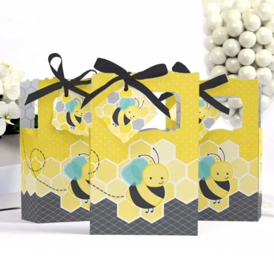 Big Dot of Happiness Honey Bee - Baby Shower or Birthday Party Favor Boxes - Set of 12 {4}