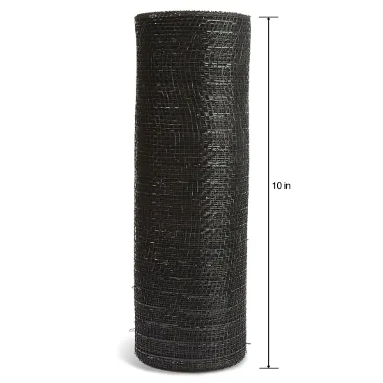 FloraCraft Decorative Mesh 10"X10yd-Black {3}