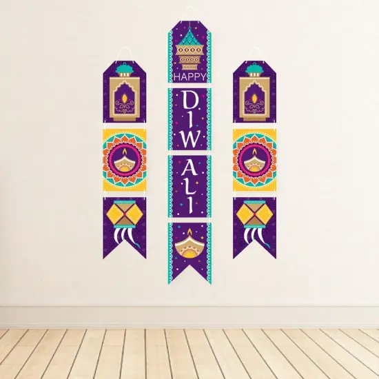 Big Dot of Happiness Happy Diwali - Hanging Vertical Paper Door Banners - Festival of Lights Party Wall Decoration Kit - Indoor Door Decor {4}