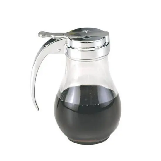 Norpro Clear Glass Honey and Syrup Dispenser Tear Drop Shape 12 Oz {4}