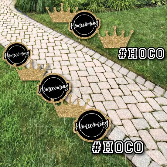 Big Dot of Happiness Hoco Dance - Crown Lawn Decorations - Outdoor Homecoming Yard Decorations - 10 Piece {1}