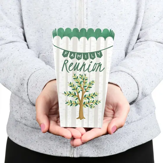 Big Dot of Happiness Family Tree Reunion - Family Gathering Party Favor Popcorn Treat Boxes - Set of 12 {7}