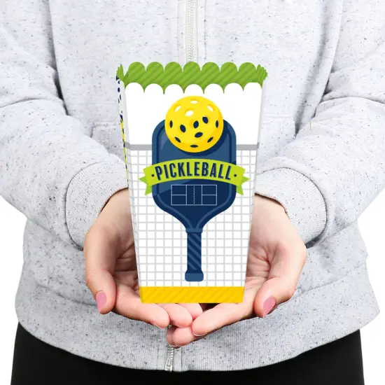Big Dot of Happiness Let&rsquo;s Rally - Pickleball - Birthday or Retirement Party Favor Popcorn Treat Boxes - Set of 12 {6}