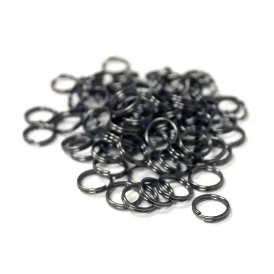 BCI Crafts Vintage Split Rings 8mm 100/Pkg-Black {2}