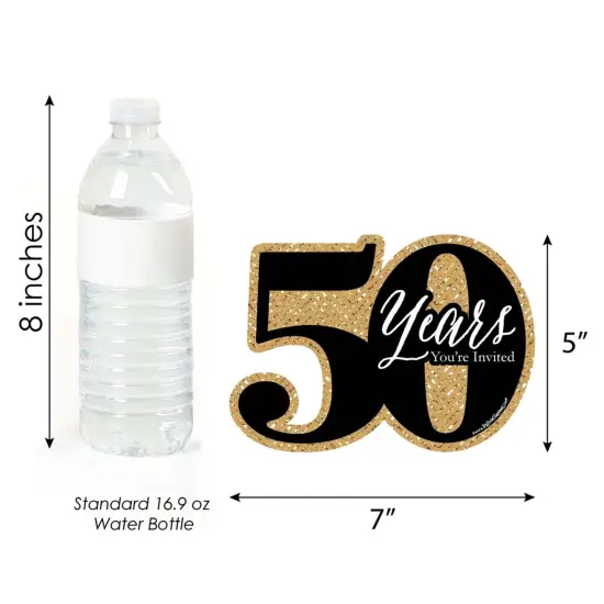 Big Dot of Happiness We Still Do - 50th Wedding Anniversary - Shaped Fill-in Invites - Anniversary Party Invitation Cards with Envelopes - Set of 12 {6}