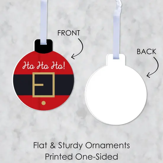 Big Dot of Happiness Jolly Santa Claus - Christmas Party Decorations - Christmas Tree Ornaments - Set of 12 {7}