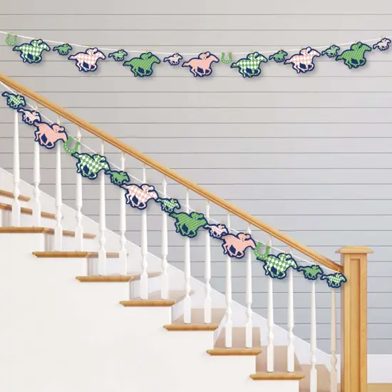 Big Dot of Happiness Kentucky Horse Derby - Horse Race Party DIY Decorations - Clothespin Garland Banner - 44 Pieces {3}