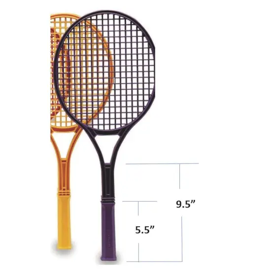 S&S Worldwide Spectrum Jr. Tennis Racquets, 21" Long Plastic Rackets. Great for Building Tennis and Racket Sport Skills. {2}