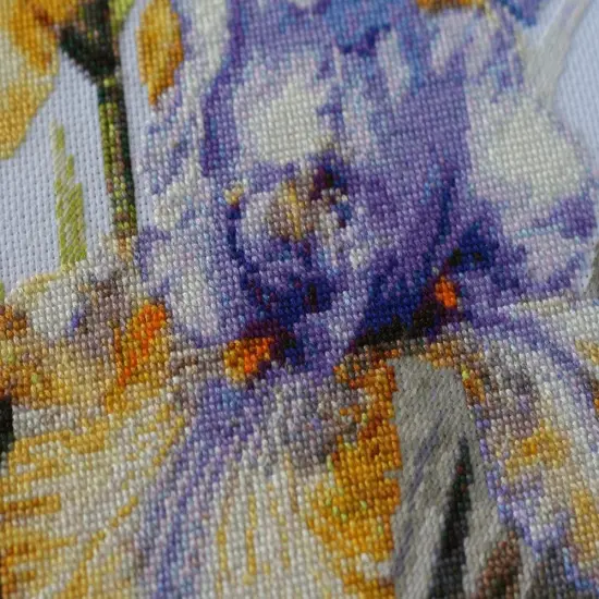 Cross stitch kit Irises {4}