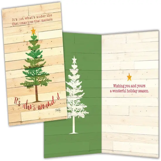 Under the Christmas Tree - Special Finish Boxed Christmas Cards {1}