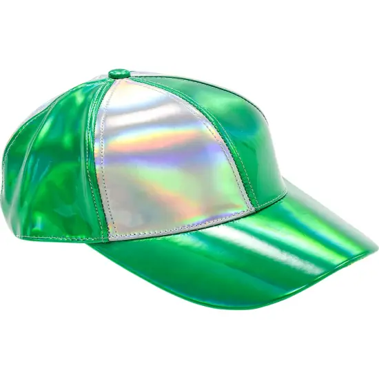 Adults Saint Patrick's Day Irish Iridescent Basbeall Hat Costume Accessory {1}