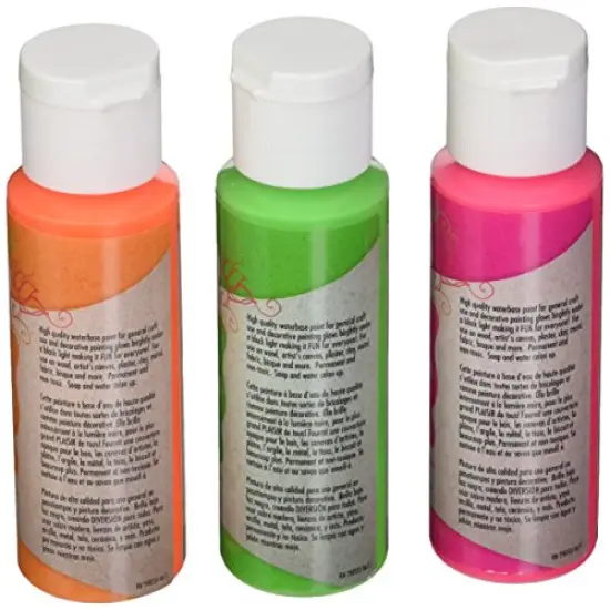 Craft Acrylic Paint Kit, 0.5 Liters, Flourescent {1}