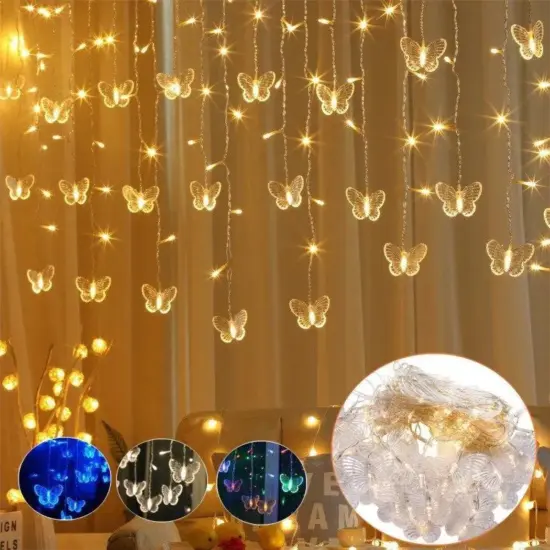 96LED Butterfly Fairy String Light Warm white {2}