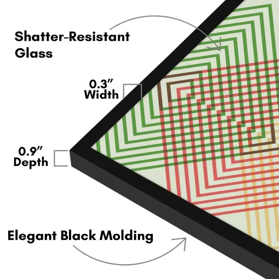 Americanflat 12.5 x 12.5 Album Cover Frame - Set of 2 - Vinyl Record Frame for Wall Display - Protect Your Favorite Album Covers - Plexiglass Cover - Hanging Hardware - Black {3}