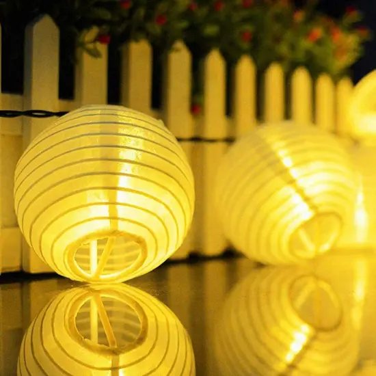 Novelty Place 10pcs White Paper Lanterns {3}