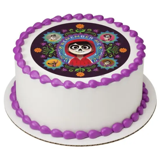 Disney and Pixar's Coco Remember Me Edible Cake Topper Image - 7.5" Round {1}