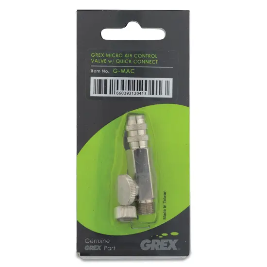 Grex Airbrush Quick Connect - Micro Air Control Valve Set, G-MAC {1}