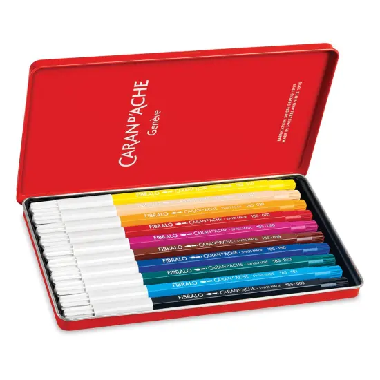 Caran d'Ache Fibralo Marker Set - Assorted Colors, Set of 10 {2}