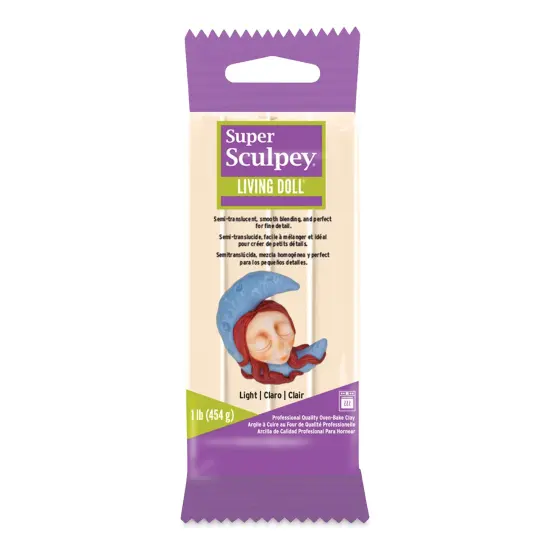 Sculpey Living Doll Polymer Clay - 1 lb, Light {2}