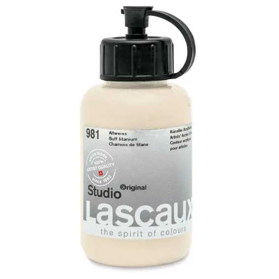 Lascaux Studio Acrylics - Buff Titanium, 85 ml bottle {1}