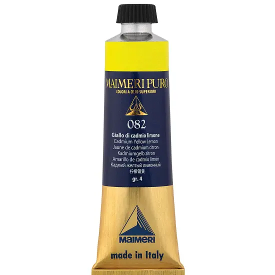 Maimeri Puro Oil Color - Cadmium Yellow Lemon, 40 ml tube {1}
