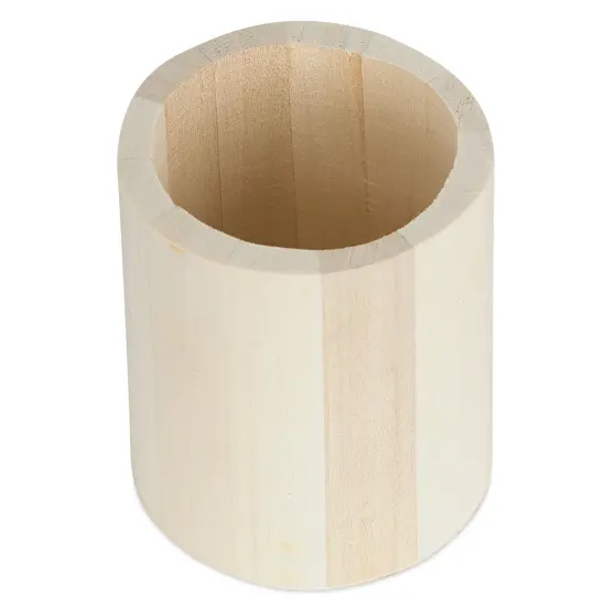 MultiCraft Wood Desk Organizer - Round {2}