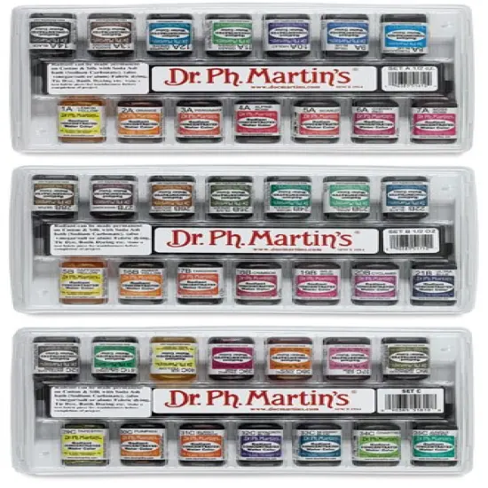 Dr. Ph. Martin's Radiant Concentrated Watercolor Set - 1/2 oz, Set of 42, Set A + B + C {1}
