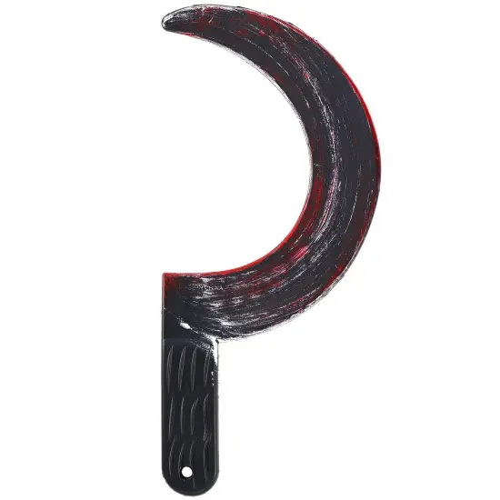 Bloody Sickle Weapon Prop - Fake Zombie Costume Accessories Bloody Weapons Knife Props {1}